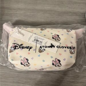 Stoney Clover Lane Minnie Mouse Heart Pouch - Cream and Pink